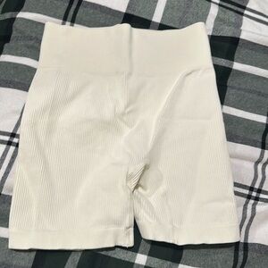 Cream Colored Workout Shorts
